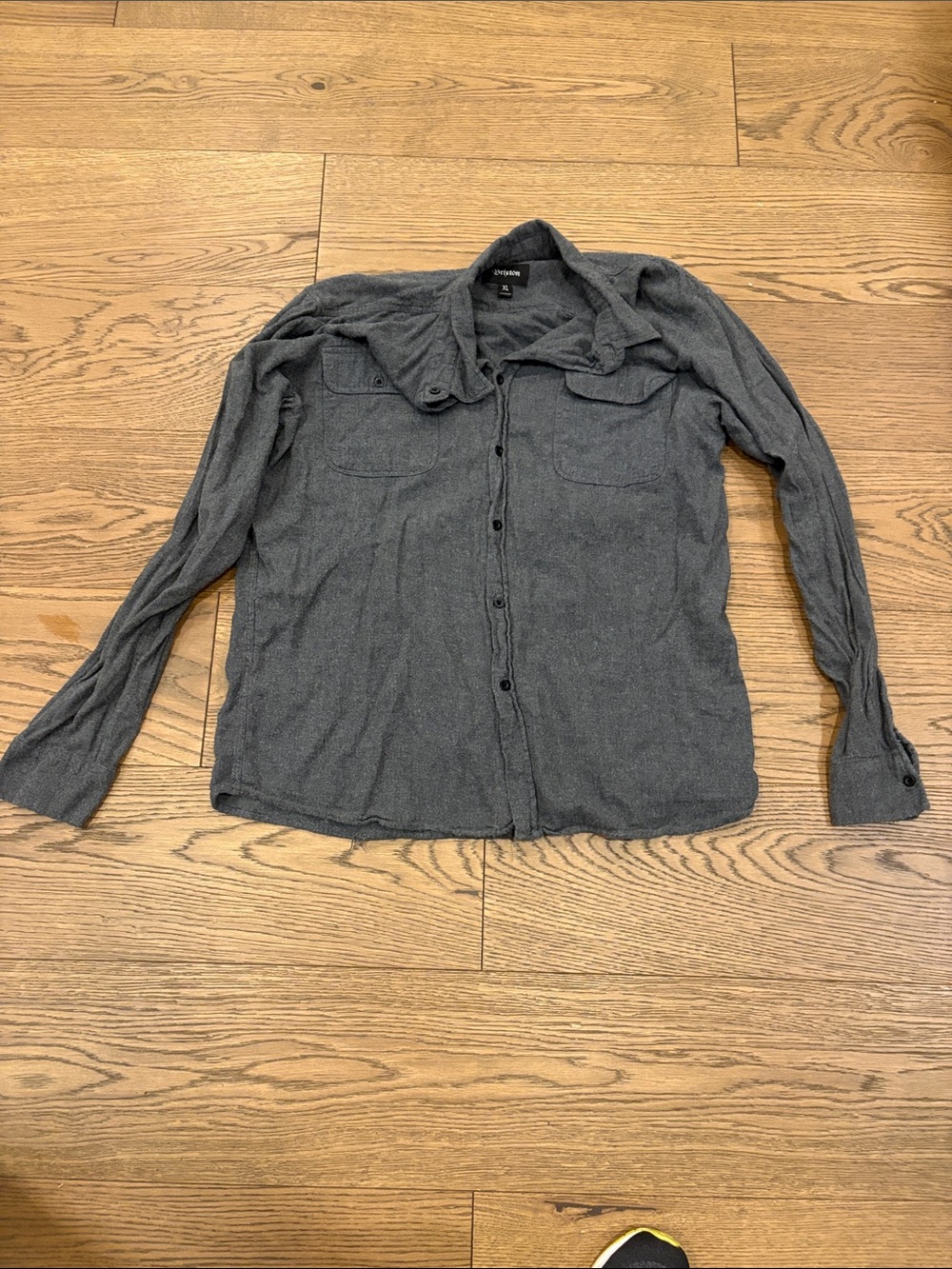 Brixton Charcoal Gray Lightweight Button-Up Shirt Jacket